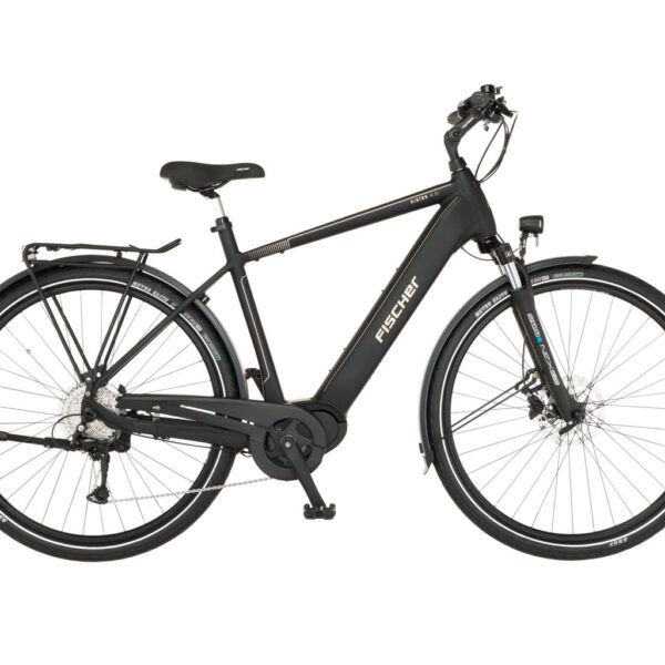 Fischer E-Bike Trekking VIATOR 4.2i Active Electric Bicycle for Men and Women, RH 50, Mid Motor 80 Nm, 36 V Battery